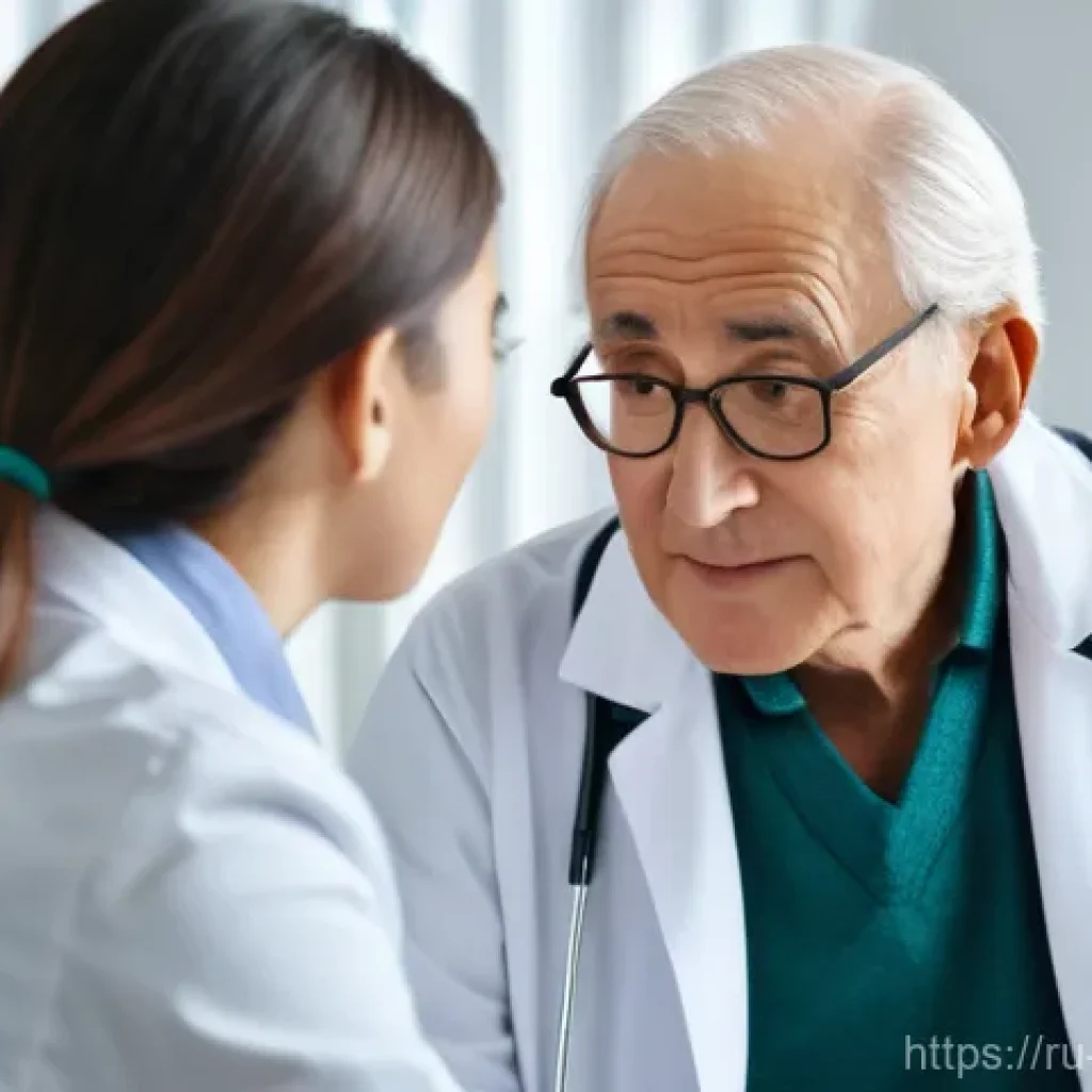 내러티브 의학의 정책적 접근 - **"A compassionate female general practitioner, dressed in a professional white lab coat and smart o...