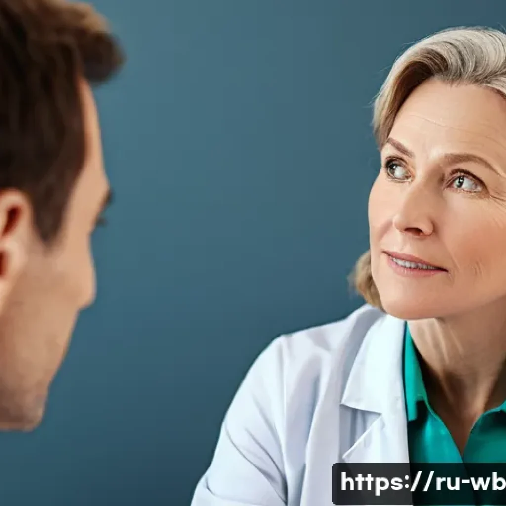 내러티브 의학의 미래 전망 - **Prompt 1: The Empathetic Physician's Consultation**
    "A realistic, high-definition photograph o...
